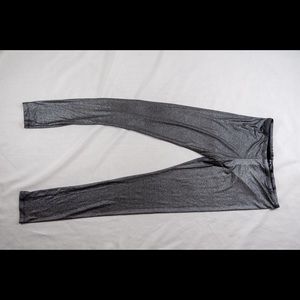 Sparkly grey leggings